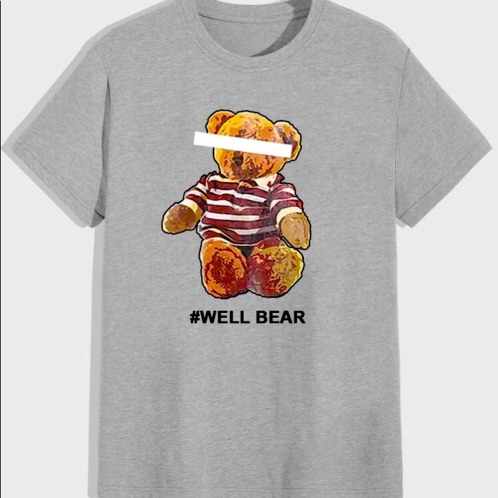 Guys Letter Bear Graphic Tee